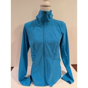 Xersion Women's Full Zip Track Jacket Lightweight Athletic Size Small Blue